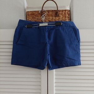 Loft-Royal Blue Chino Shorts-0